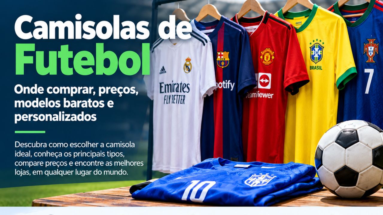 Camisolas de Futebol: Onde Comprar, Preços, Modelos Baratos e Personalizados